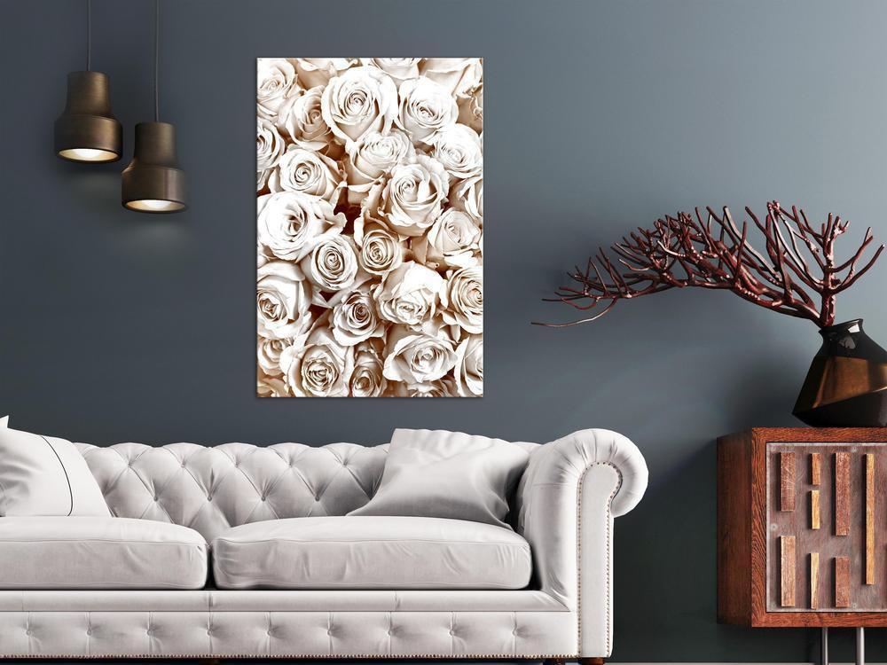 Canvas Print - Rose Garden (1 Part) Vertical-ArtfulPrivacy-Wall Art Collection