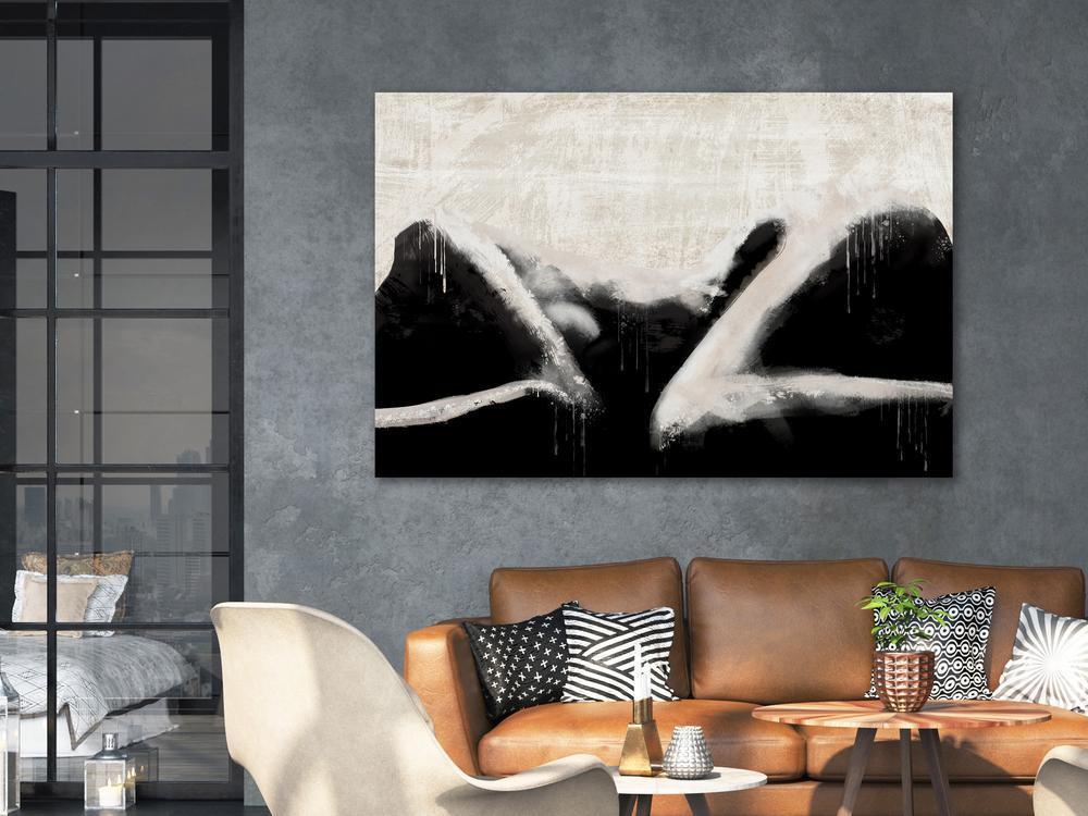 Canvas Print - Lying Beauty (1 Part) Wide-ArtfulPrivacy-Wall Art Collection