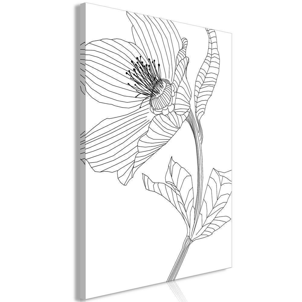 Canvas Print - Spring Sketch (1 Part) Vertical-ArtfulPrivacy-Wall Art Collection