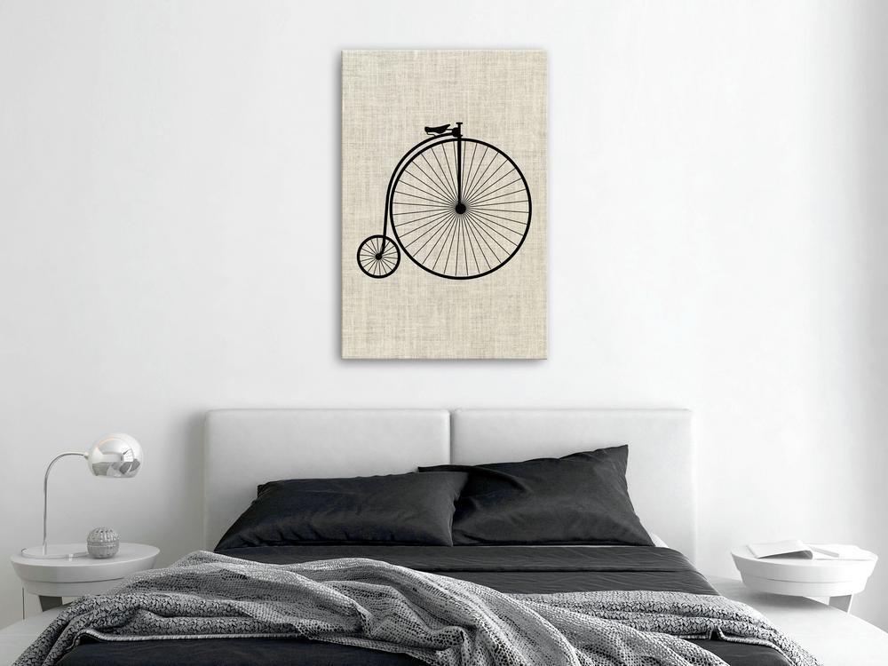 Canvas Print - Vintage Bicycle (1 Part) Vertical-ArtfulPrivacy-Wall Art Collection