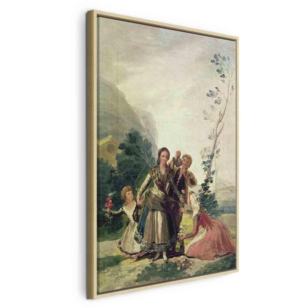 Impression sur toile - Le Printemps ou la marchande de fleurs (Francisco Goya)