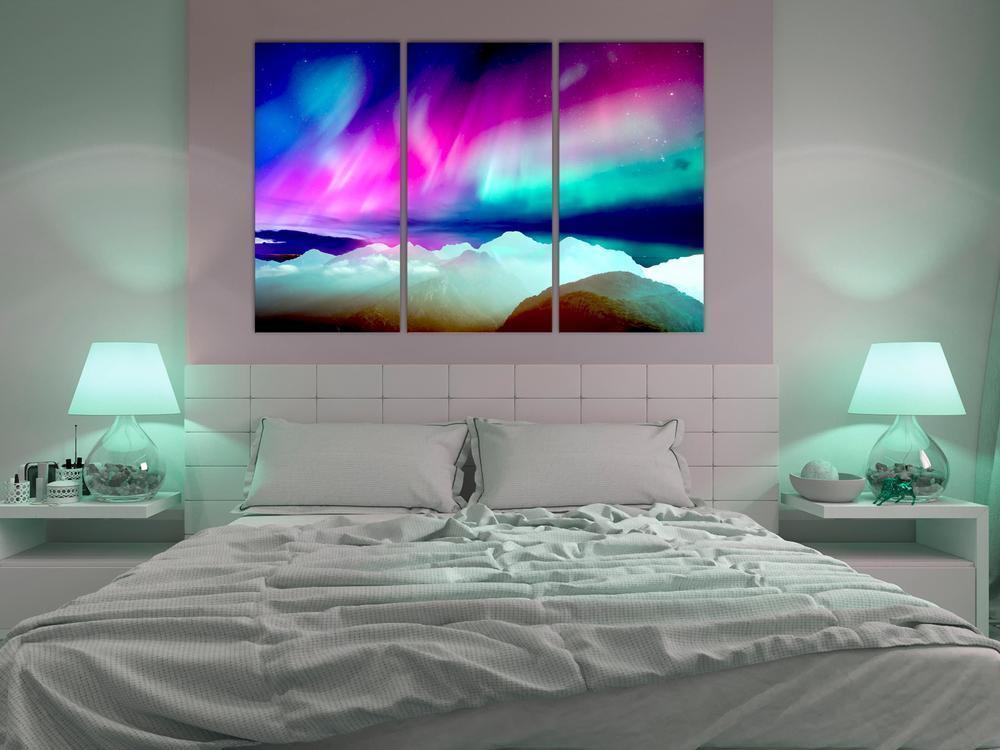 Canvas Print - Wonderful Aurora (3 Parts)-ArtfulPrivacy-Wall Art Collection