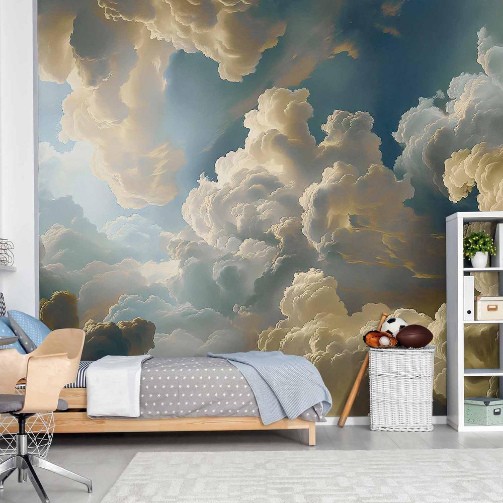 Wall Mural - Sun and Shadows: A Theatrical Display of Nature High Above the Earth