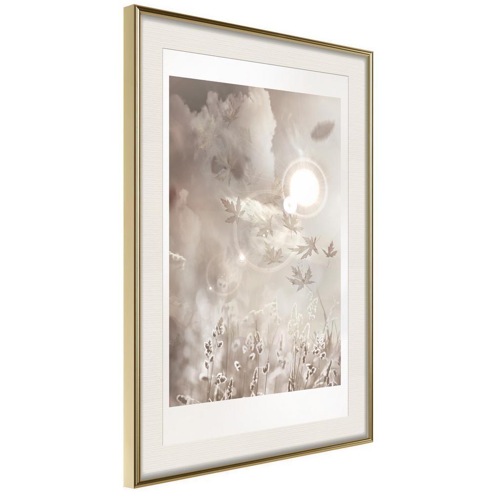 Abstract Poster Frame - On the Edge of the Summer-artwork for wall with acrylic glass protection