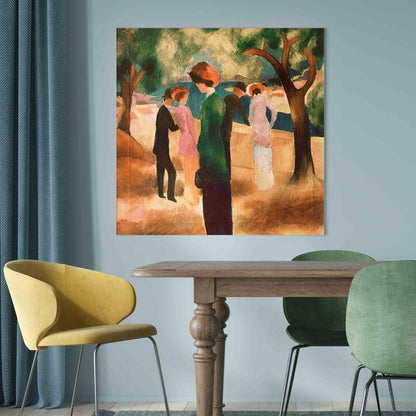 Canvas Print - Lady in Green Jacket (August Macke)