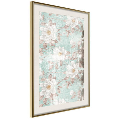 Botanical Wall Art - Floral Muslin-artwork for wall with acrylic glass protection