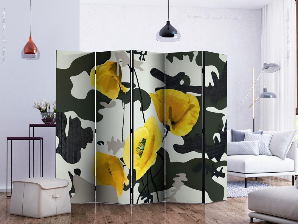 Decorative partition-Room Divider - Fresh Paint II-Folding Screen Wall Panel by ArtfulPrivacy