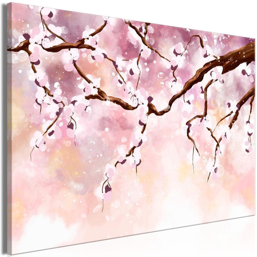 Canvas Print - Cherry Blossoms (1 Part) Wide-ArtfulPrivacy-Wall Art Collection