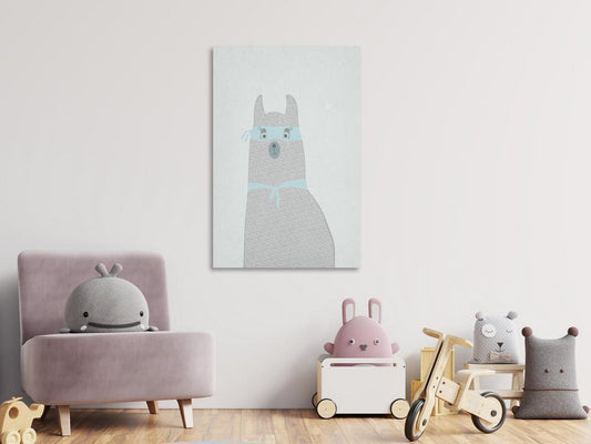 Canvas Print - Mysterious Lama (1 Part) Vertical-ArtfulPrivacy-Wall Art Collection