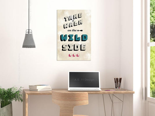 Canvas Print - Take Walk on the Wild Side (1 Part) Vertical-ArtfulPrivacy-Wall Art Collection