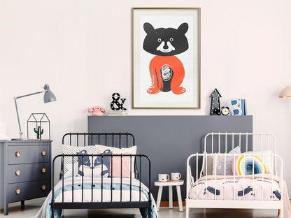 Nursery Room Wall Frame - Little Bear-artwork for wall with acrylic glass protection