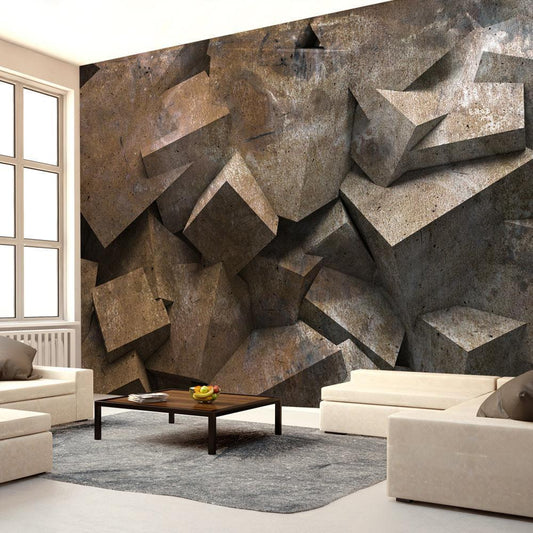 Wall Mural - Stone steps-Wall Murals-ArtfulPrivacy