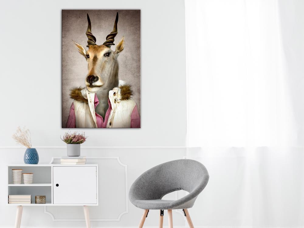 Canvas Print - Antelope Jessica (1 Part) Vertical-ArtfulPrivacy-Wall Art Collection