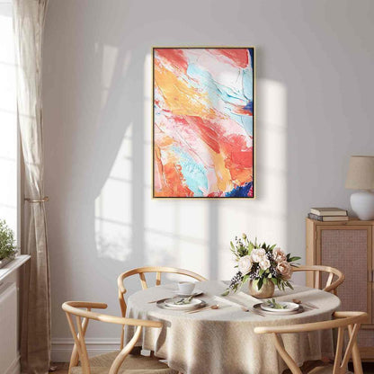 Canvas Print - Spring Shades - A Colorful Mix of Warm and Cool Tones on Canvas