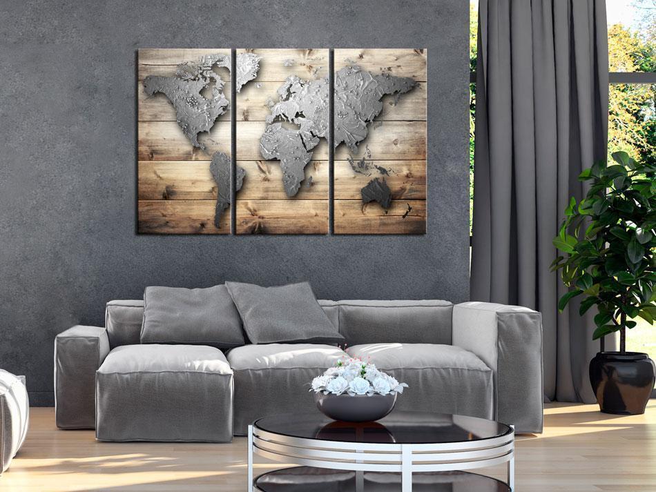 Cork board Canvas with design - Decorative Pinboard - Doors to the World-ArtfulPrivacy