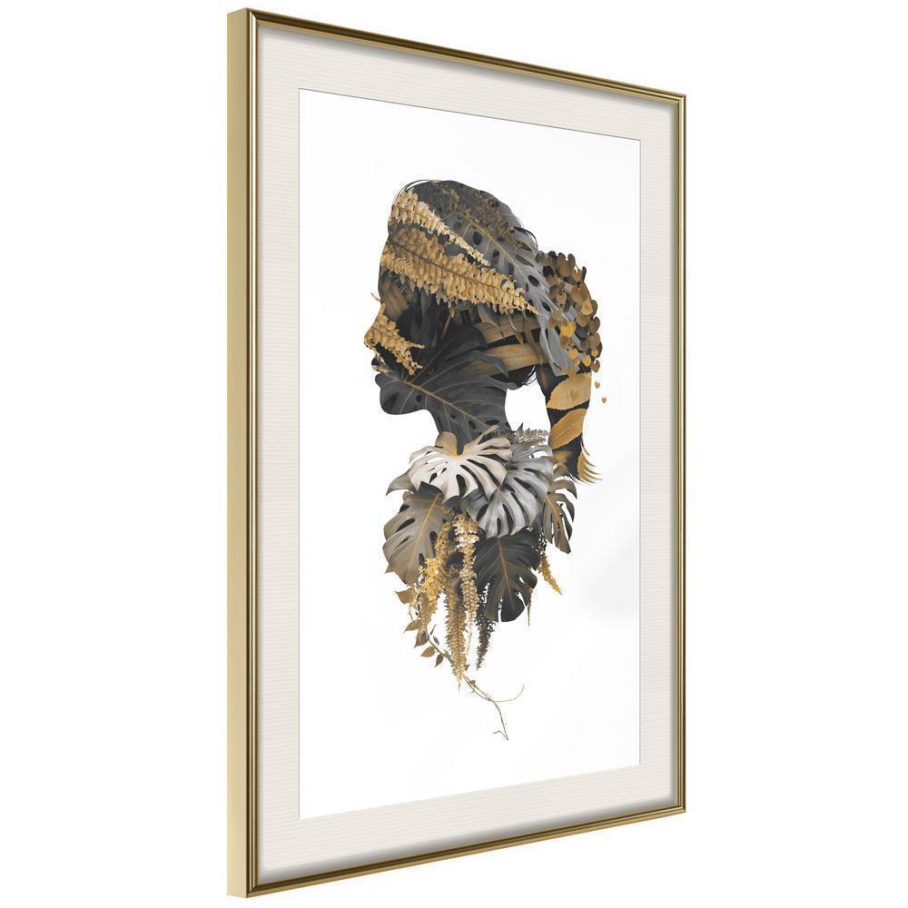 Autumn Framed Poster - Forest Witch-artwork for wall with acrylic glass protection