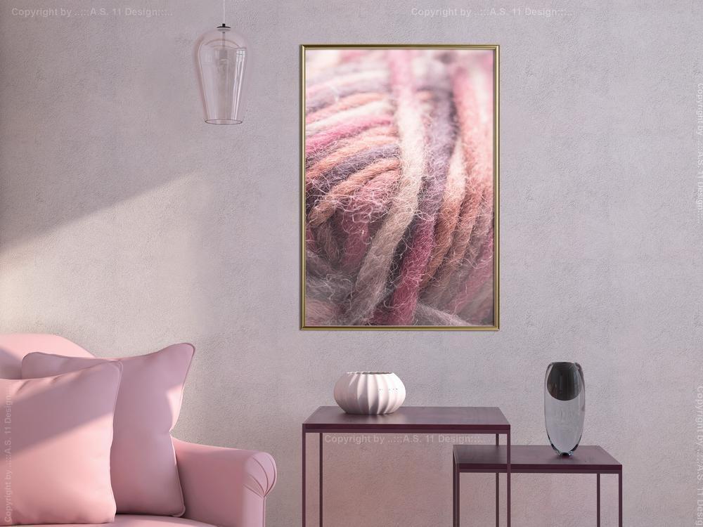 Photography Wall Frame - Skein of Wool-artwork for wall with acrylic glass protection