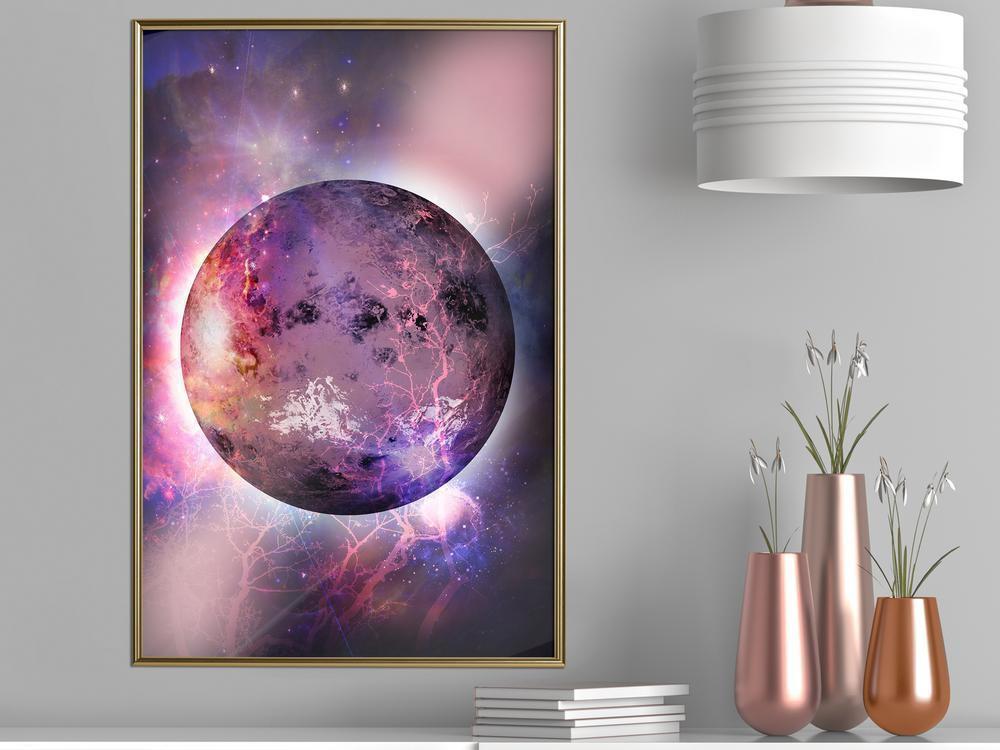 Abstract Poster Frame - Mysterious Celestial Body-artwork for wall with acrylic glass protection