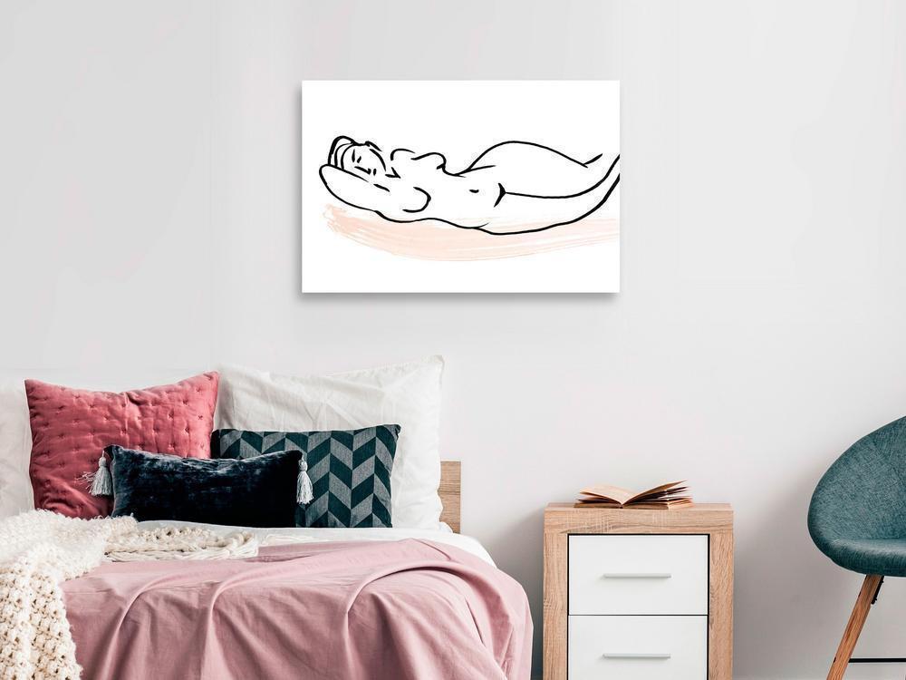 Canvas Print - Sunbathing (1 Part) Wide-ArtfulPrivacy-Wall Art Collection