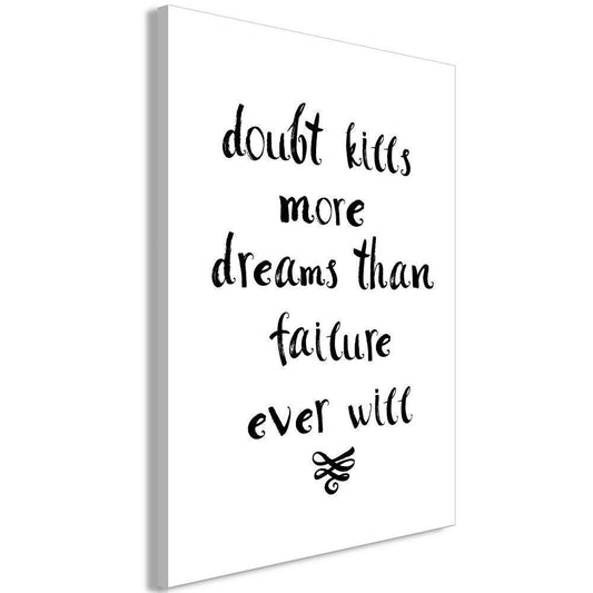 Canvas Print - Doubts and Dreams (1 Part) Vertical