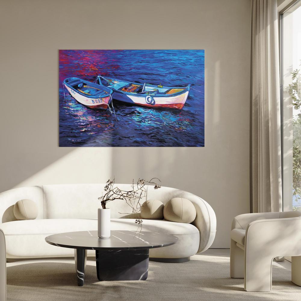 Canvas Print - Abandoned Boats-ArtfulPrivacy-Wall Art Collection