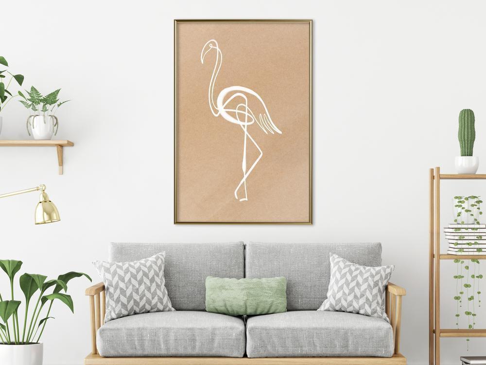 Frame Wall Art - Lonely Bird-artwork for wall with acrylic glass protection
