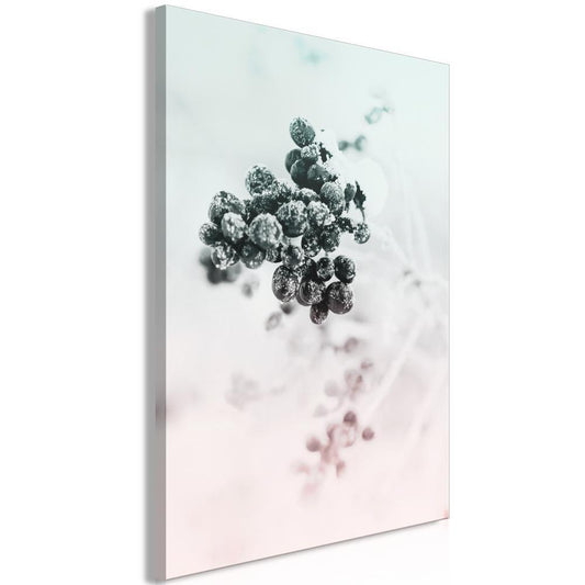 Canvas Print - Frozen Twig (1 Part) Vertical-ArtfulPrivacy-Wall Art Collection