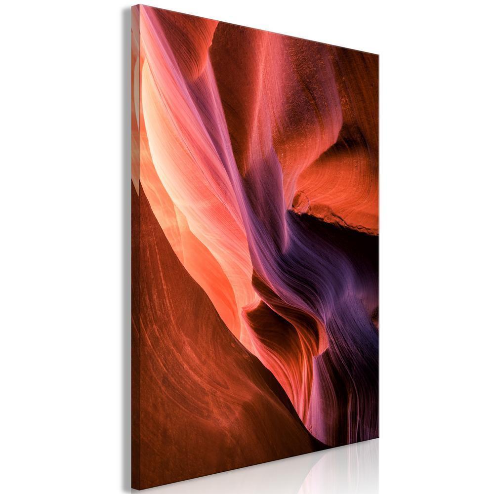 Canvas Print - Inside the Canyon (1 Part) Vertical-ArtfulPrivacy-Wall Art Collection