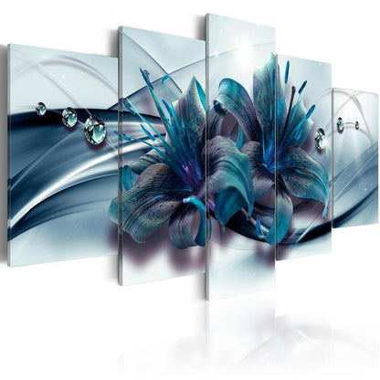 Canvas Print - Blue Lily-ArtfulPrivacy-Wall Art Collection
