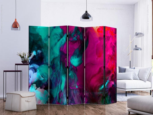 Decorative partition-Room Divider - Color madness II-Folding Screen Wall Panel by ArtfulPrivacy