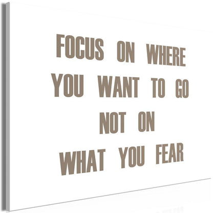 Canvas Print - Focus on Where You Want (1 Part) Wide-ArtfulPrivacy-Wall Art Collection