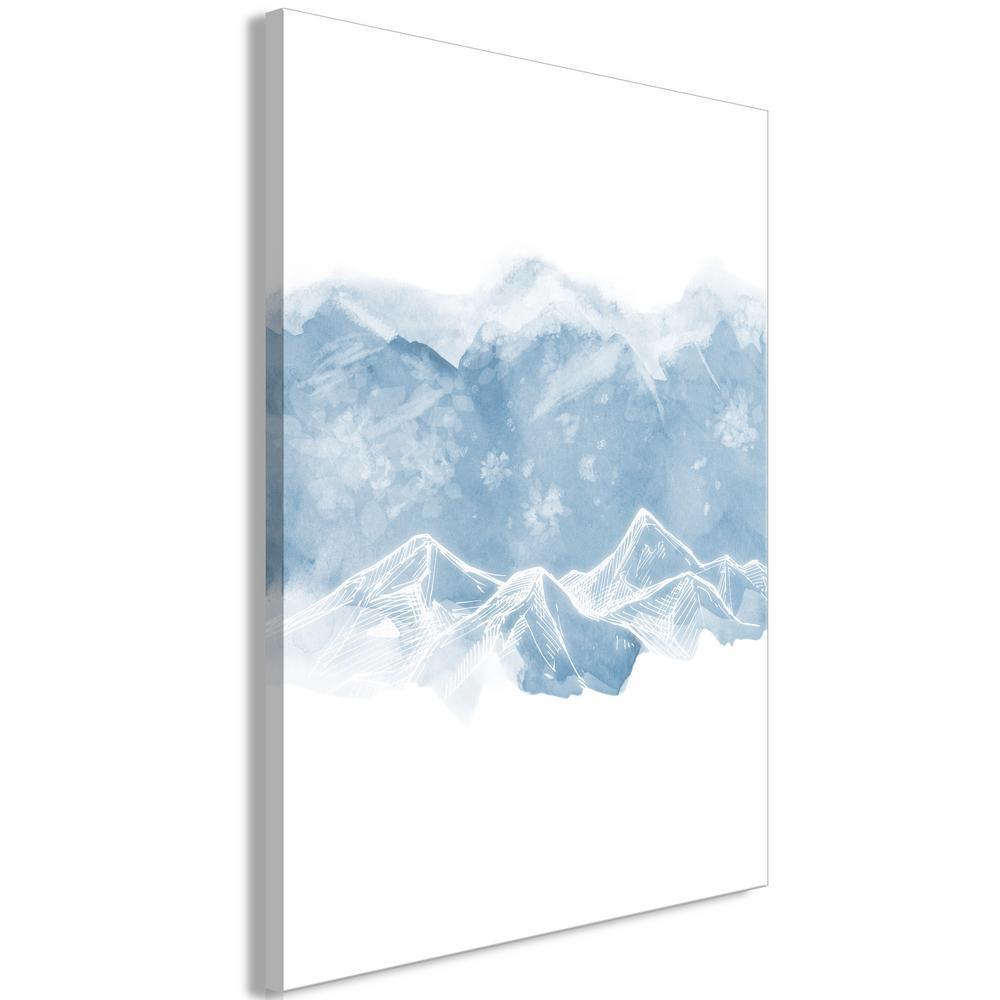 Canvas Print - Ice Land (1 Part) Vertical-ArtfulPrivacy-Wall Art Collection