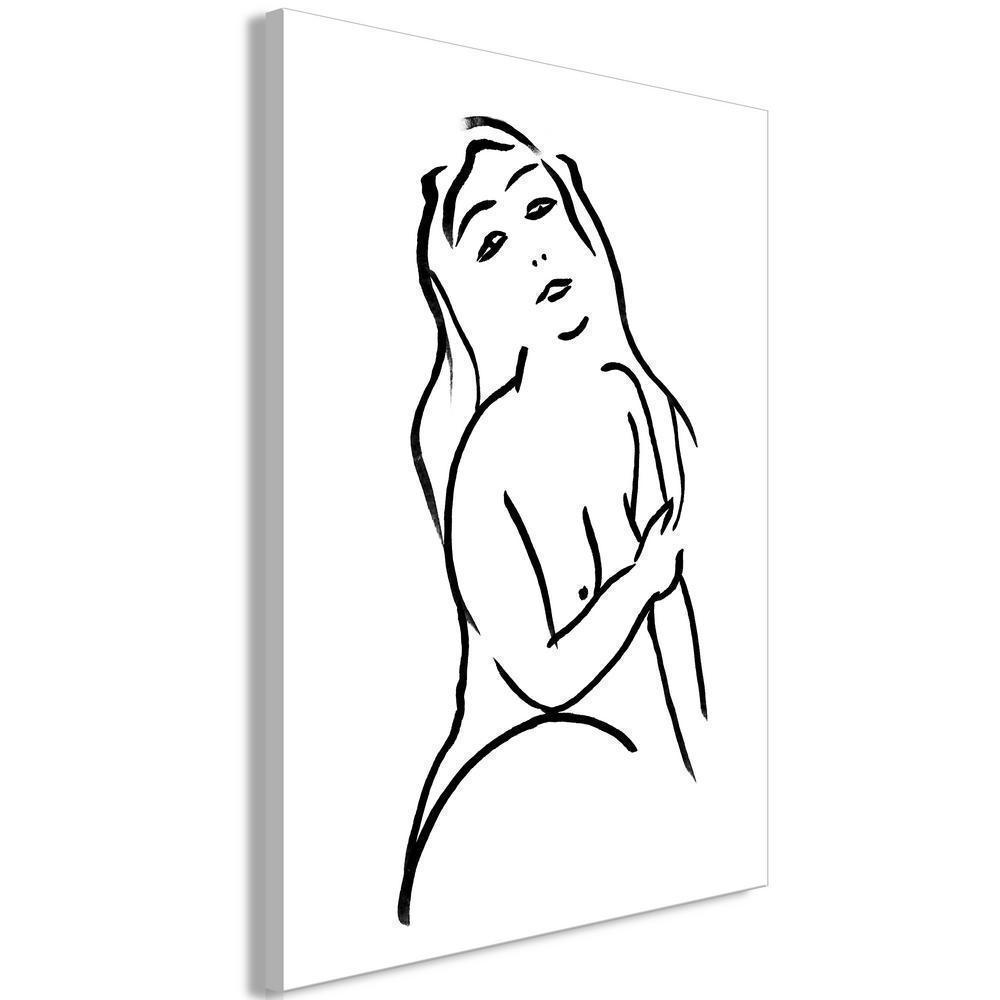 Canvas Print - Passionate Touch (1 Part) Vertical-ArtfulPrivacy-Wall Art Collection