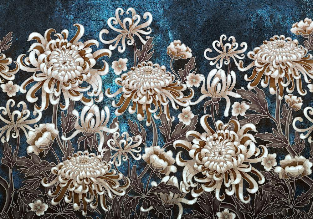 Wall Mural - Sea Flowers-Wall Murals-ArtfulPrivacy