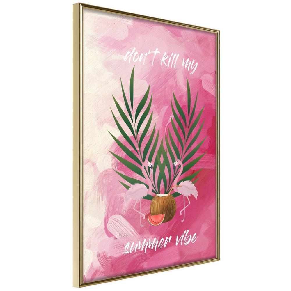 Botanical Wall Art - Back to the Summer-artwork for wall with acrylic glass protection