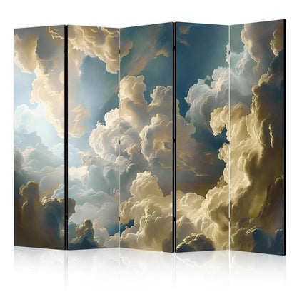 Room Divider - Sun and Shadows: A Theatrical Nature Display High Above the Earth