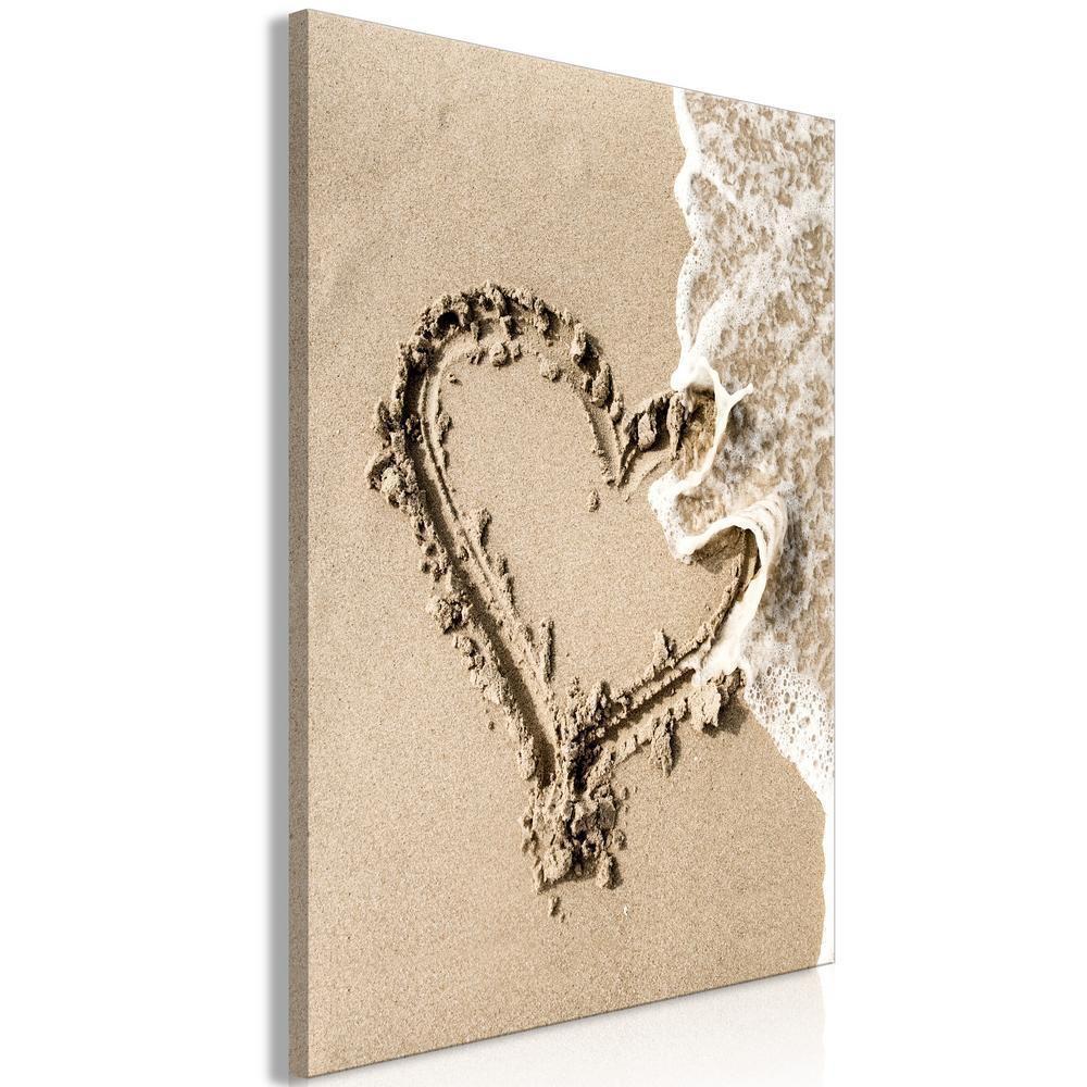Canvas Print - Wave of Love (1 Part) Vertical-ArtfulPrivacy-Wall Art Collection