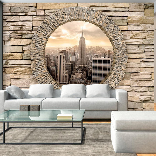 Wall Mural - Hidden City-Wall Murals-ArtfulPrivacy