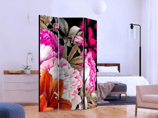 Decorative partition-Room Divider - Lush Summer-Folding Screen Wall Panel by ArtfulPrivacy
