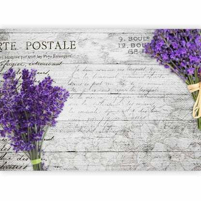 Papier peint - Carte postale lavande