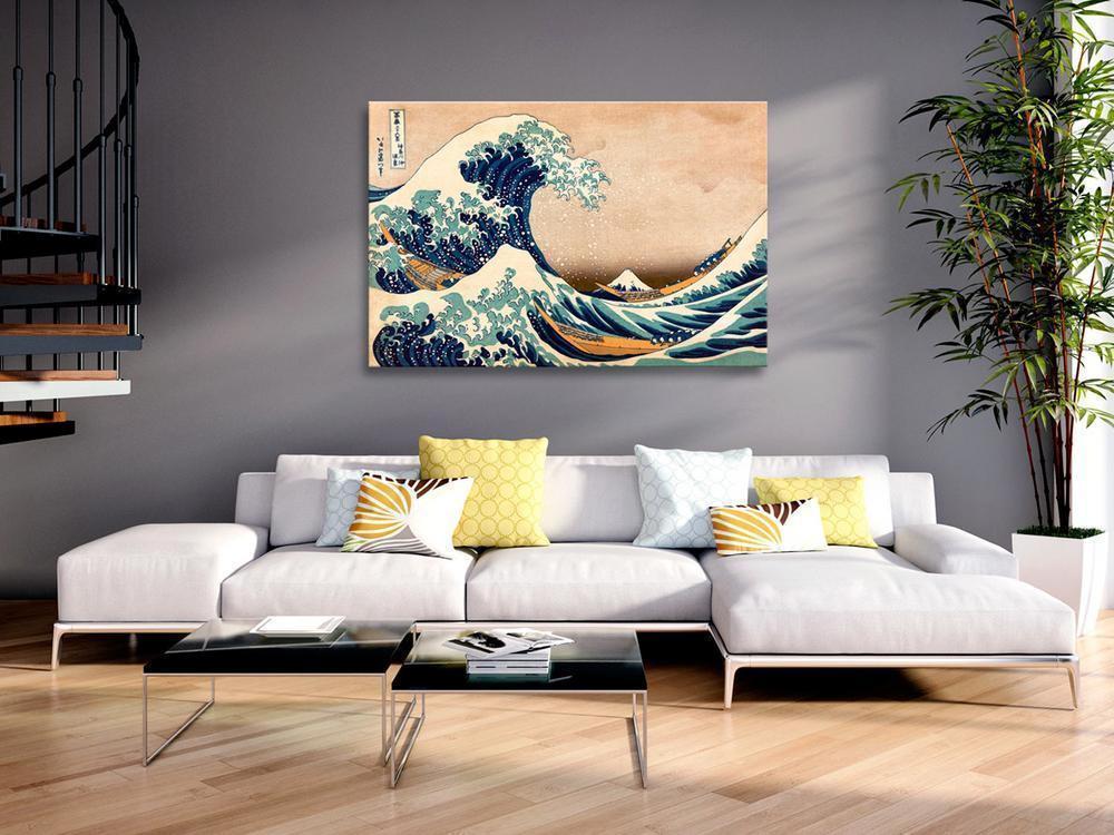 Canvas Print - The Great Wave off Kanagawa (Reproduction)-ArtfulPrivacy-Wall Art Collection