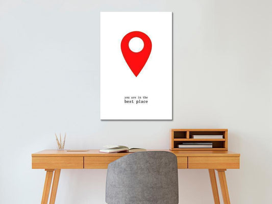 Canvas Print - You Are in the Best Place (1 Part) Vertical-ArtfulPrivacy-Wall Art Collection