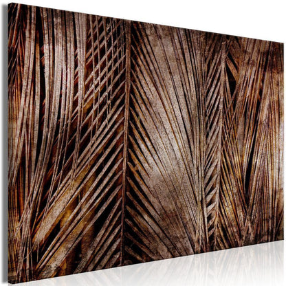 Canvas Print - Dark Palms (1 Part) Wide-ArtfulPrivacy-Wall Art Collection