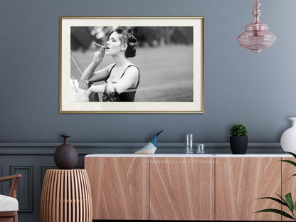 Wall Decor Portrait - Smoking Harms Your Health-artwork for wall with acrylic glass protection