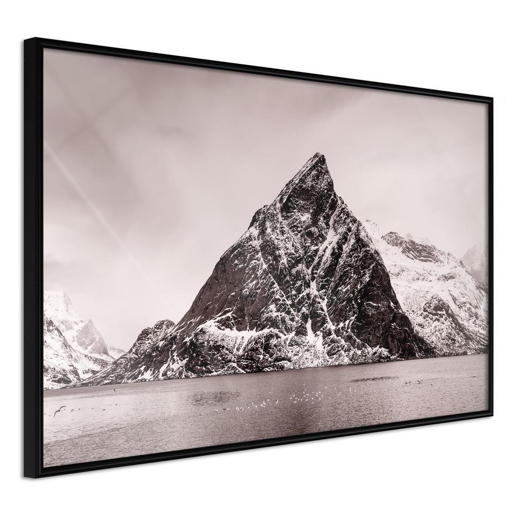 Framed Art - Stark Landscape-artwork for wall with acrylic glass protection