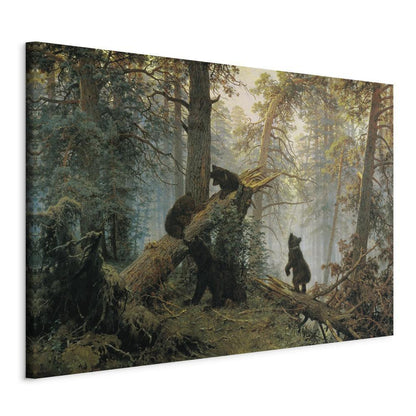 Canvas Print - Morning in a Pine Forest-ArtfulPrivacy-Wall Art Collection