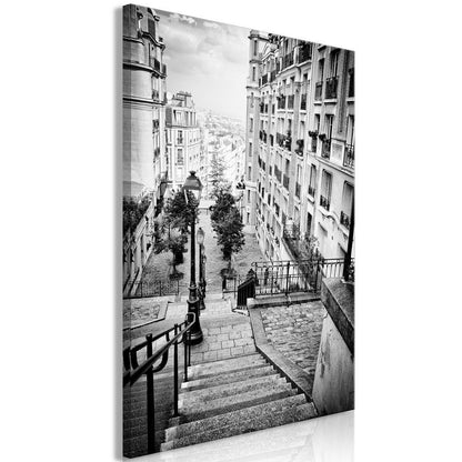 Canvas Print - Parisian Suburb (1-częściowy) Vertical-ArtfulPrivacy-Wall Art Collection