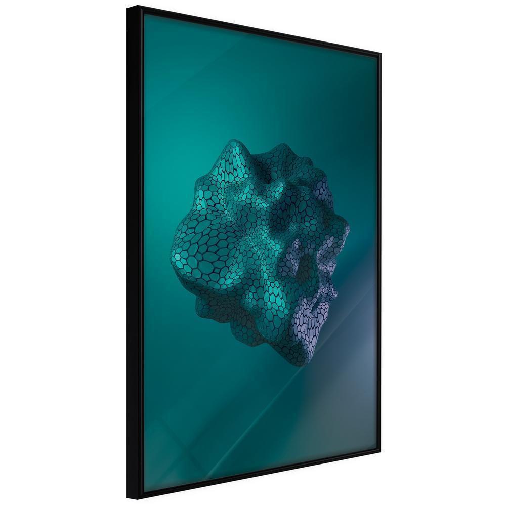 Abstract Poster Frame - Sea Fossil-artwork for wall with acrylic glass protection