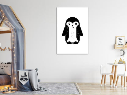 Canvas Print - Funny Penguin (1 Part) Vertical-ArtfulPrivacy-Wall Art Collection