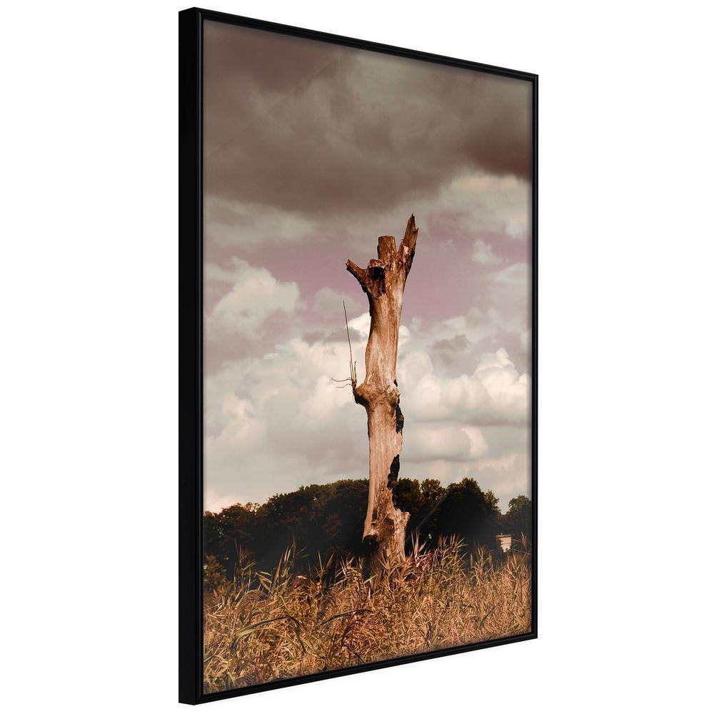 Autumn Framed Poster - Loneliness in Nature-artwork for wall with acrylic glass protection